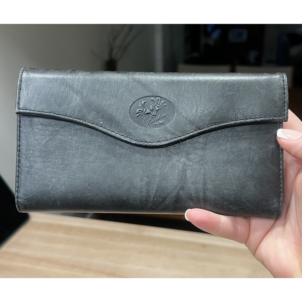Julia Buxton Heiress Organizer Clutch, Black, One Size,‎ RFID Blocking